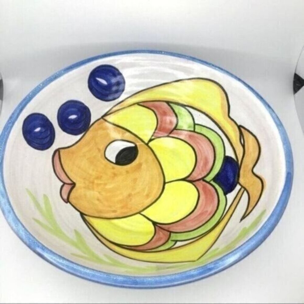 Portugal Large Fish Pottery Bowl